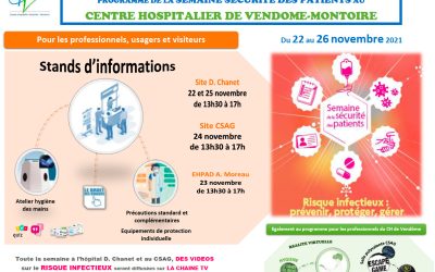 Semaine sécurité des patients du 22 au 26 novembre 2021